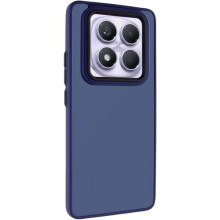 Чехол TPU+PC Lyon Frosted для Xiaomi Redmi Note 15 Pro 4G – Темно-синий