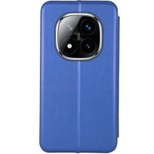 Кожаный чехол-книжка Classy для Xiaomi Redmi Note 15 Pro 4G – Синий