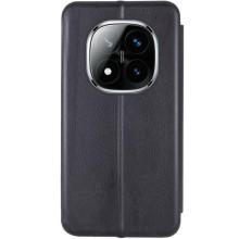 Кожаный чехол-книжка Classy для Xiaomi Redmi Note 15 Pro 4G – Черный