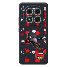 Бампер (ТПУ) з принтом Brawl Stars на Редмі Ноте 15 Про (Чорний ворон)