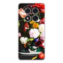 Брендновые Чехлы для Xiaomi Redmi Note 15 Pro - (PREMIUMPrint) (Nike цветы)