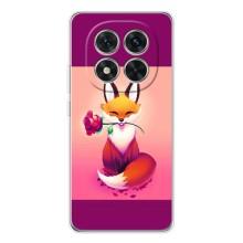 Чехлы с картинкой Лисички для Xiaomi Redmi Note 15 Pro (VPrint) (Лисичка с розочкой)