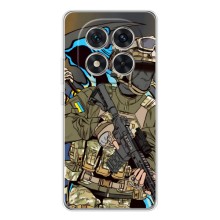 Чехлы с картинкой ЗСУ для Xiaomi Redmi Note 15 Pro (AlphaPrint) (Воин ВСУ)
