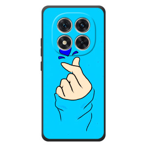 Чехлы (Знак сердечка) на Xiaomi Redmi Note 15 Pro – Сердце на синем