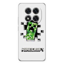 Чехол Майнкрафт на Xiaomi Redmi Note 15 Pro (AlphaPrint) Minecraft (крипер Майнкрафт)