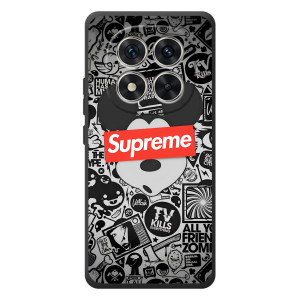 Чохол з Брендами одягу на Редмі Ноте 15 Про – Supreme Маус