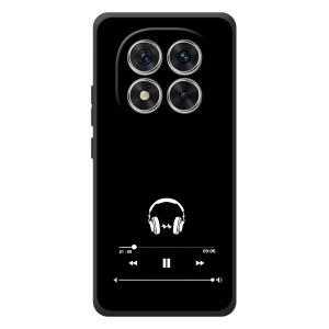 Чехол с картинками на черном фоне для Xiaomi Redmi Note 15 Pro – Плеер