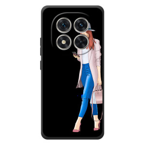 Чехол с картинкой Модные Девчонки Xiaomi Redmi Note 15 Pro – Девушка со смартфоном