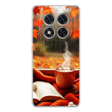 Чехол с уникальным дизайном «Осень с кофе» для Xiaomi Redmi Note 15 Pro – Кофе и дождь