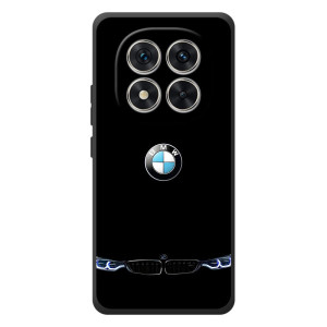 Силиконовый бампер с картинкой машины на Xiaomi Redmi Note 15 Pro – Черный BMW