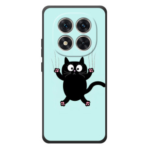 Силиконовый чехол с котиком для Xiaomi Redmi Note 15 Pro – Падающий кот