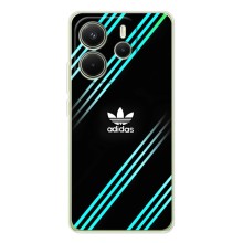 Чехлы Адидас для Xiaomi Redmi Note 15 (AlphaPrint) (Адидас с полосами)