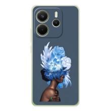 Чехлы (ART) Цветы на Xiaomi Redmi Note 15 (VPrint) (Цветы на голове)