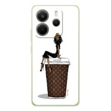 Чехлы Луи Витон для Xiaomi Redmi Note 15 (AlphaPrint - LOUIS VUITTON) (кофе LOUIS VUITTON)