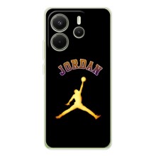 Чехлы для Xiaomi Redmi Note 15 - с картинкой JORDAN (AlphaPrint) (Jordan Gold)