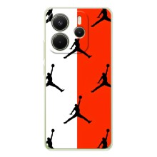 Чехлы для Xiaomi Redmi Note 15 - с картинкой JORDAN (AlphaPrint) (Лого Джордан)