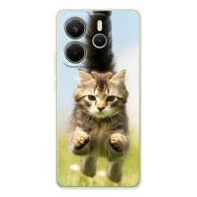 Чехлы с Котиками для Xiaomi Redmi Note 15 (VPrint) (Прыжок кота)