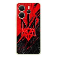 Чехлы УПА (Красно-Чёрный) на Xiaomi Redmi Note 15 – Герб в цвете УПА