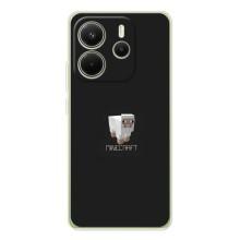 Чехол Майнкрафт на Xiaomi Redmi Note 15 (AlphaPrint) Minecraft (Овечка Майнкрафт)