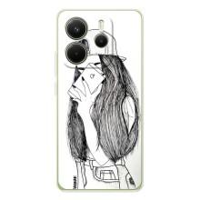 Чехол с печатью для Xiaomi Redmi Note 15 - (Мода) (AlphaPrint) (Фото девочки)