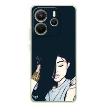 Чехол с печатью для Xiaomi Redmi Note 15 - (Мода) (AlphaPrint) (Красивая девочка)