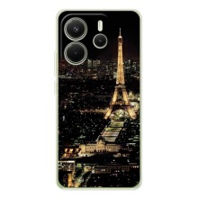Чехол Эйфелева Башня для Xiaomi Redmi Note 15 - (AlphaPrint) (Ночной Париж)