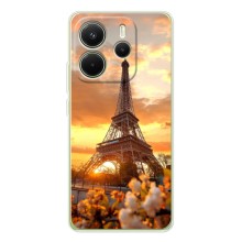 Чехол Эйфелева Башня для Xiaomi Redmi Note 15 - (AlphaPrint) (Солнечная башня)