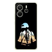 Силиконовый чехол с картинкой "Герой Pubg" на Xiaomi Redmi Note 15 – Пубг мен