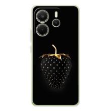 Чехол с изображением  вкусной еды для Xiaomi Redmi Note 15 – Чёрная клубника
