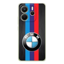 Чехол для Редми Нот 15 - с принтом БМВ (AlphaPrint) (Лого BMW)