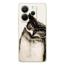 Чехол с птицами на Xiaomi Redmi Note 15 (VPrint) (Сова)