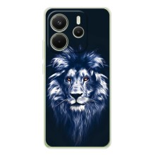 Чехол со Львом для Xiaomi Redmi Note 15 (VPrint) (Синий Лев)