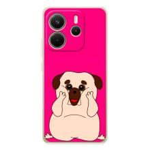 Чохол (ТПУ) Милі песики для Xiaomi Redmi Note 15 – Веселий Мопсік