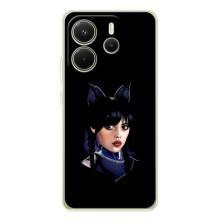 Чехлы Венсдей на Xiaomi Redmi Note 15 Уэнсдей (AlphaPrint) (серьезная Уэнздей)