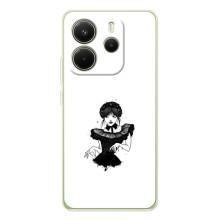 Чехлы Венсдей на Xiaomi Redmi Note 15 Уэнсдей (AlphaPrint) (танец Уэнздей)