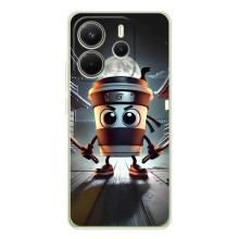 Чехол с мемом Тралалело тралала на Xiaomi Redmi Note 15 (Капучино асасино)