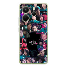 Чохол Гра в кальмара для Xiaomi Redmi Note 15 – Колаж гра кальмара
