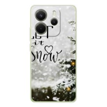 Новогодние, Праздничные Чехлы для Xiaomi Redmi Note 15 - 2024 год (Let it snow)
