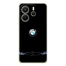 Силиконовый бампер с картинкой машины на Xiaomi Redmi Note 15 – Черный BMW