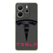 Силиконовый бампер с картинкой машины на Xiaomi Redmi Note 15 – Logo TESLA