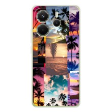Силиконовый чехол с КАРТИНКАМИ лето для Xiaomi Redmi Note 15 (AlphaPrint) (Летний отпуск)