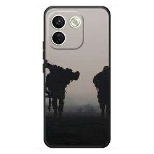 Чехлы на военную тематику для Xiaomi Redmi Note 17 Pro Max – Бой солдат
