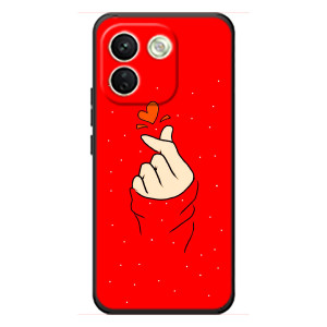 Чохол (Знак сердечка) для Xiaomi Redmi Note 17 Pro Max (Сердечко на червоному)