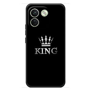 Чохол (Корона на чорному фоні) для Сяомі Редмі Ноут 17 Про Макс – KING