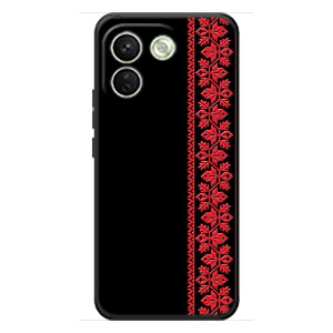 Силіконовый Чохол на Xiaomi Redmi Note 17 Pro Max з картинкой Вишиванки (Вишиванка на чорному)