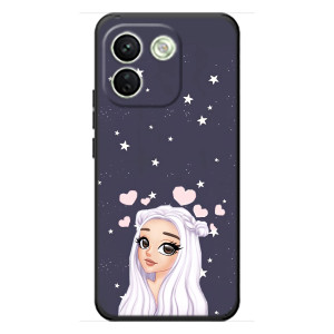 Чохол Стильні дівчата на Xiaomi Redmi Note 17 Pro Max (Дівчина та серця)