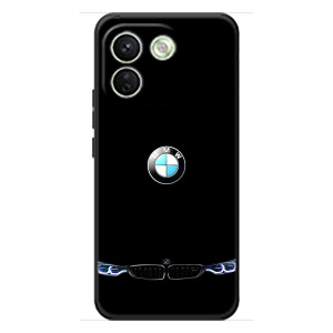 Силиконовый бампер с картинкой машины на Xiaomi Redmi Note 17 Pro Max – Черный BMW