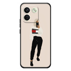 Силіконовый Чохол на Xiaomi Redmi Note 17 Pro Max з картинкой Модных девушек (Стильна)