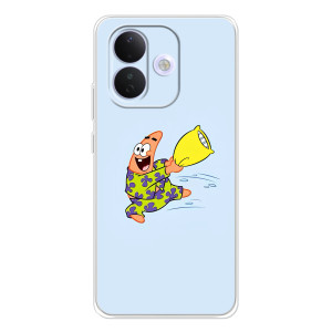 Чехлы с Патриком на Xiaomi Redmi Note 17 Pro (Патрик с подушкой)