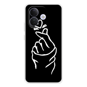 Чехлы (Знак сердечка) на Xiaomi Redmi Note 17 Pro – Сердце на черном